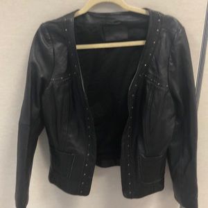 Leather jacket black size 10 butter soft